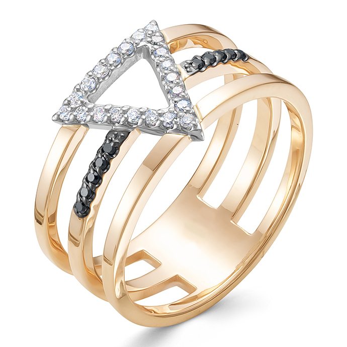 Кольцо, золото, бриллиант, 714-1124
